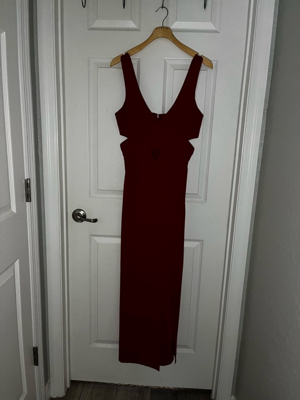 Speechless Red Cutout Maxi Dress